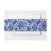 Blauw en Wit Chintz Traditioneel Uitnodigingen Wikkel (Voorkant Voorbeeld)