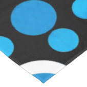 Blauw en Wit Cirkelpatroon Tafelkleed (Gekanteld)