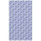Blauw en wit Dahlia Bloemen Toile de Jouy Tafelkleed (Voorkant)