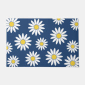 Blauw en Wit Daisy Deurmat (Voorkant)