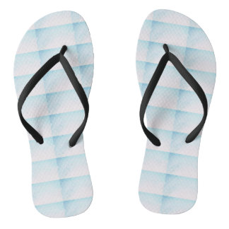 Blauw en Wit Dames Slippers Teenslippers