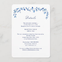 Blauw en wit Delft Huwelijksdetails