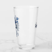 Blauw en wit Delft stijl tulp boeket ontwerp Glas (Links)