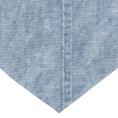 Blauw en wit denim jeans look tafelkleed (Gekanteld)