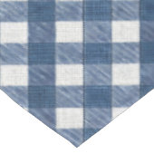 Blauw en wit denim look tafelkleed (Gekanteld)