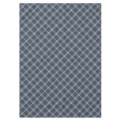 Blauw en wit denim look tafelkleed (Voorkant)