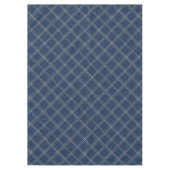 Blauw en wit denim look tafelkleed (Voorkant)