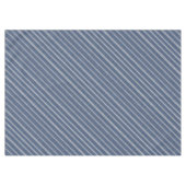 Blauw en wit denim look tafelkleed (Voorkant (Horizontaal))