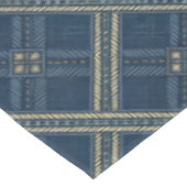 Blauw en wit denim look tafelkleed (Gekanteld)
