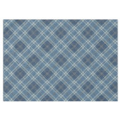 Blauw en wit denim look tafelkleed (Voorkant (Horizontaal))