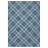 Blauw en wit denim look tafelkleed (Voorkant)