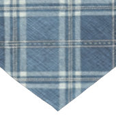Blauw en wit denim look tafelkleed (Gekanteld)