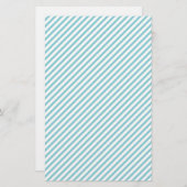 Blauw en wit diagonaal strippapier (Voorkant / Achterkant)