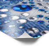 Blauw en wit diamant Blauw Jean Patroonontwerp Foto Afdruk (Hoek)