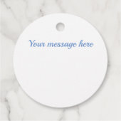 Blauw en wit diamantpatroon bedankjes labels (Achterkant)
