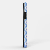 Blauw en wit diamantpatroon Case-Mate iPhone case (Achterkant/rechts)