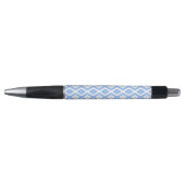 Blauw en wit diamantpatroon pen (Voorkant)