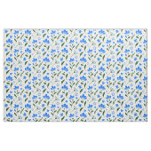Blauw en wit Ditsy Floral Pattern Stof (Fat Quarter)