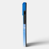 Blauw en wit Elegant Hoesje-Mate Tough Apple iPhon Case-Mate iPhone Case (Achterkant / Links)