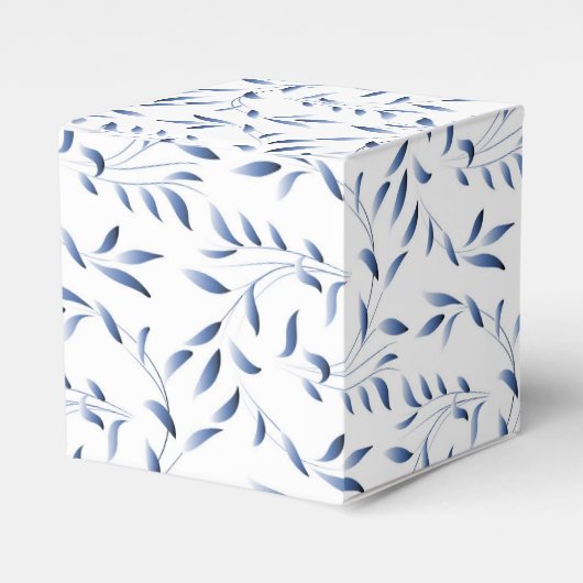 Blauw en wit Elegant Willow Pattern Bedankdoosjes (Voorkant Zijde)
