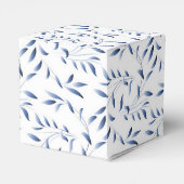 Blauw en wit Elegant Willow Pattern Bedankdoosjes (Achterkant)