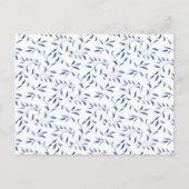 Blauw en wit Elegant Willow Pattern Briefkaart (Voorkant)