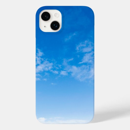 Blauw En Wit Elegante Case-Mate Barely There Appl iPhone Case (Achterkant)