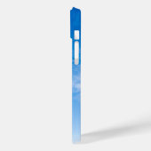 Blauw En Wit Elegante Case-Mate Barely There Appl iPhone Case (Achterkant / Links)