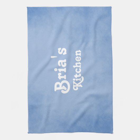 Blauw en Wit Fancy Theedoek (Verticaal)