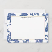 blauw en wit flat noot Kaart (Voorkant)