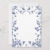 Blauw en wit flesje bedankkaart (Voorkant)