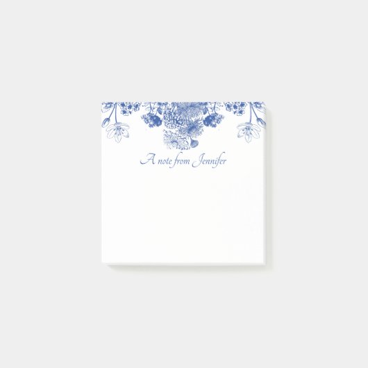 Blauw en wit flesje China Patroon Post-it® Notes (Voorkant)