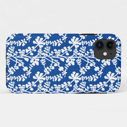 Blauw en wit flesje herstellend patroon Case-Mate iPhone case (Achterkant (horizontaal))