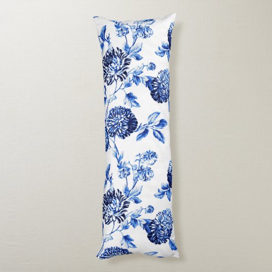 Blauw en wit flesje lichaamskussen (Achterkant (Verticaal))