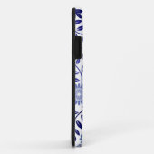 Blauw en wit flessenpatroon Case-Mate iPhone case (Achterkant/rechts)