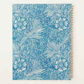 Blauw en wit  Floral Patroon Planner (Achterkant)