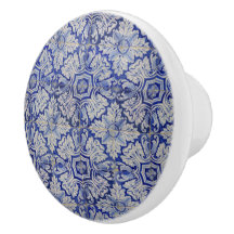 Blauw en wit  Floral Pattern