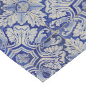 Blauw en wit  Floral Pattern Korte Tafelloper (Hoek)