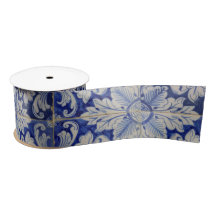 Blauw en wit  Floral Pattern