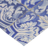 Blauw en wit  Floral Pattern Tafelkleed (Gekanteld)
