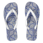 Blauw en wit  Floral Pattern Teenslippers (Voetbed)