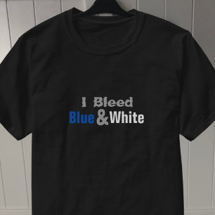 Blauw en wit Football ventilator T-shirt