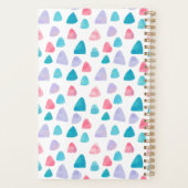 Blauw en wit fotocollage planner (Achterkant)