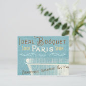 Blauw en wit Frans Bathtub Briefkaart (Staand voorkant)