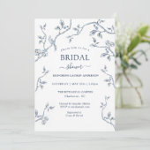 Blauw en wit Frans Vrijgezellenfeest Kaart (Staand voorkant)