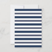 Blauw en wit Frans Vrijgezellenfeest Kaart (Achterkant)