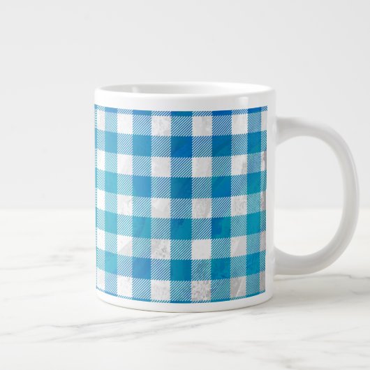 Blauw en wit Gecontroleerd Buffalo-spel Grote Koffiekop (Rechts)