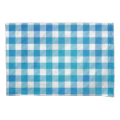 Blauw en wit Gecontroleerd Buffalo-spel Kussensloop (Voorkant)