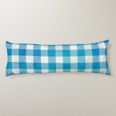 Blauw en wit Gecontroleerd Buffalo-spel Lichaamskussen (Achterkant)