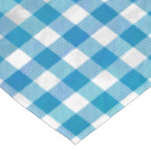 Blauw en wit Gecontroleerd Buffalo-spel Tafelkleed (Gekanteld)